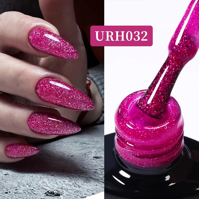 UR SUGAR 7ml Nude Pink Color Nail Gel Polish Semi Permanent Soak Off UV DIY Nail Art Gel Long Lasting Design Manicure Supplies