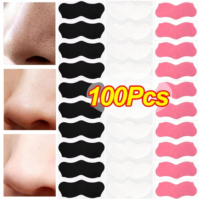 Peel Off Nose Blackhead Remover Mask Deep Cleansing Shrink Pore Acne Treatment Strips Nose Patches Face Skin Care Beauty Tools