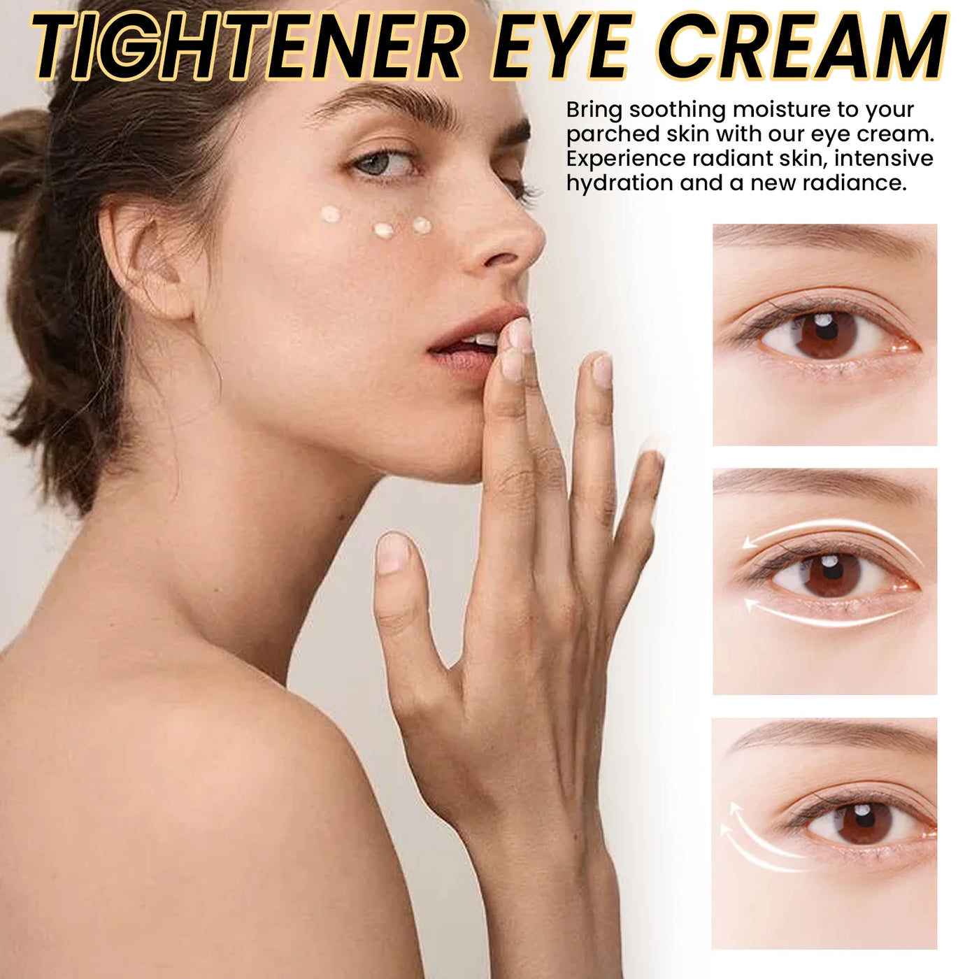 EELHOE Eye Firming Cream for Dark Circles Removal Anti Bags Under the Eyes Moisturizing Eye Contour Nourishing Eye Repair Cream