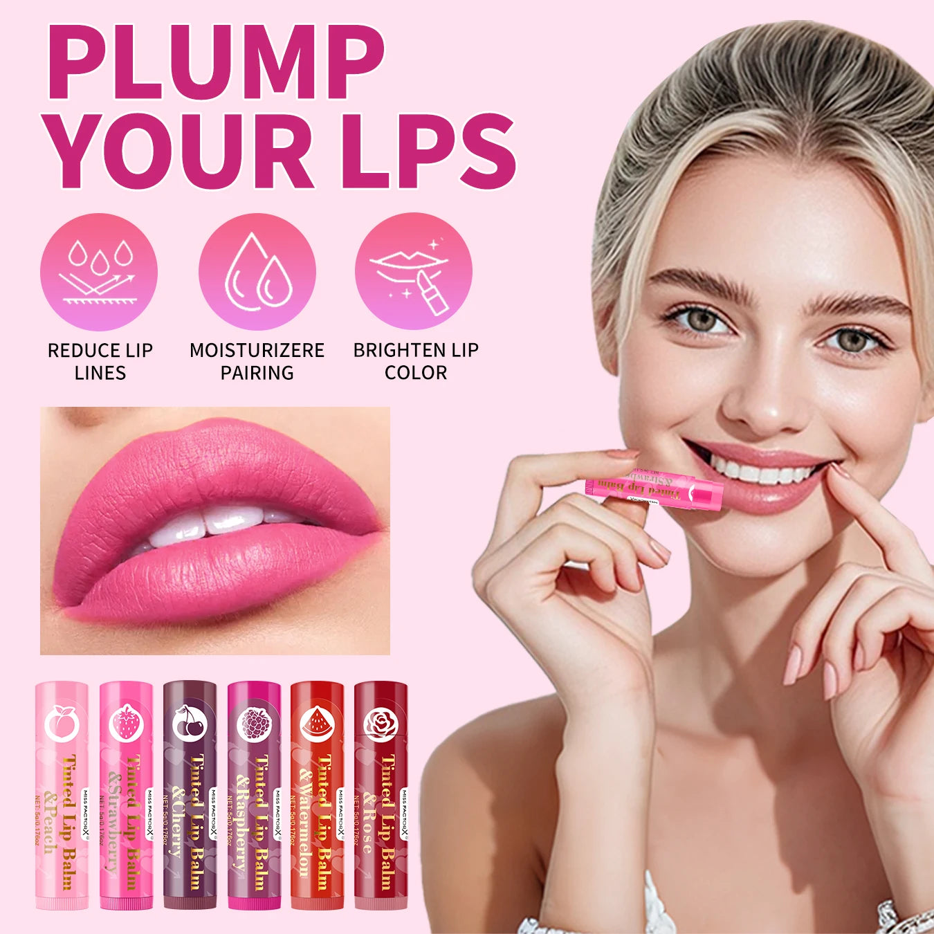 6 pieces/box, 6 flavors, nourishing and moisturizing dry lips, lipstick, lipstick gift set, the best choice for women's gifts