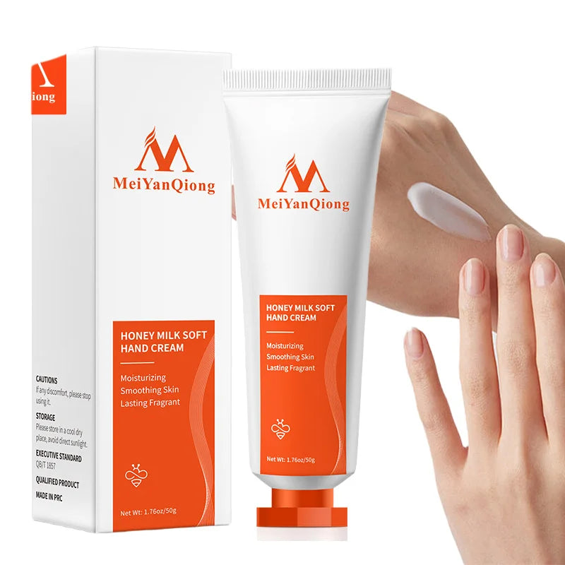 Milk Honey Soft Hand Cream Anti Aging Nourishing Smooth Anti Cracking Hands Repairs Dry Wrinkles Soften Skin Skin Care
