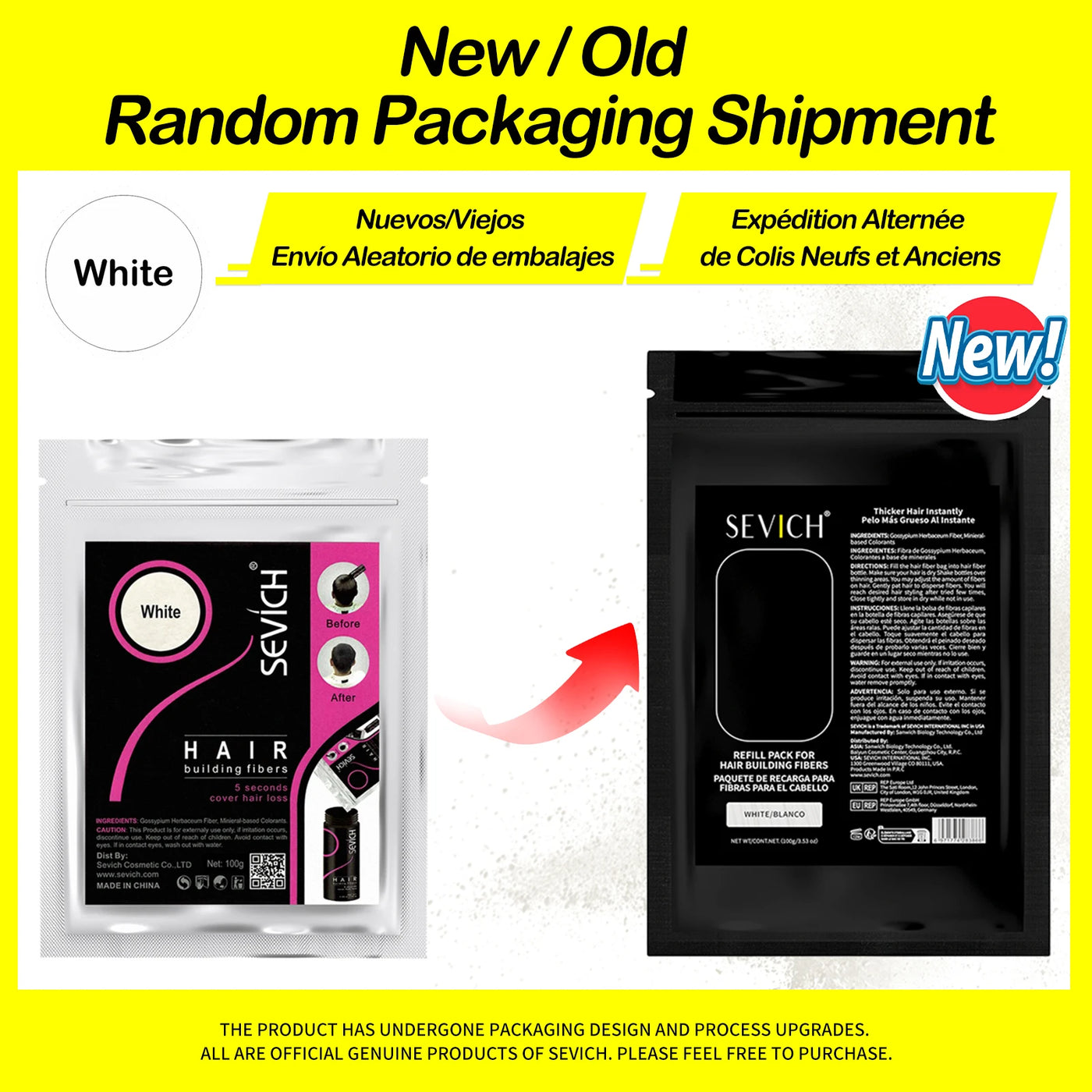 SEVICH Hair Fiber 100g Keratin Hair Fiber Thickening powder Hair Building Fiber Spray Instant Regrowth Powder Hair Loss Conceale