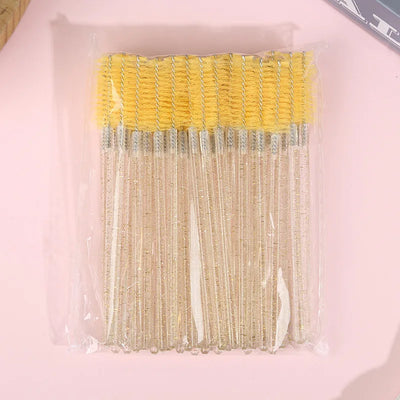 50Pcs Disposable Eyelash Wands Brush Comb Eye Lashes Extension Accessories Mascara Wand Makeup Professional Beauty Tool