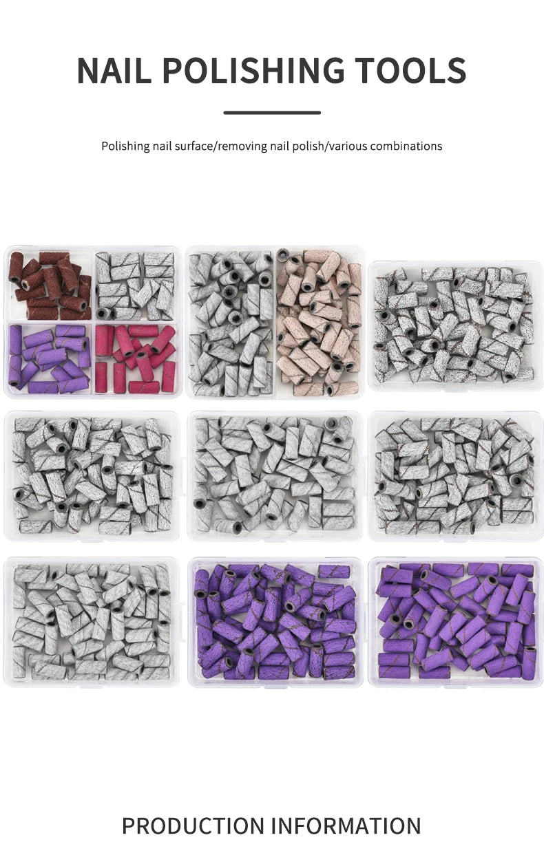 3.1mm Mini Nail Sanding Bands Mandrel For Manicure Sandpaper Ring Holder Stainless Steel Nail Drill Accessories Nail Art Tools