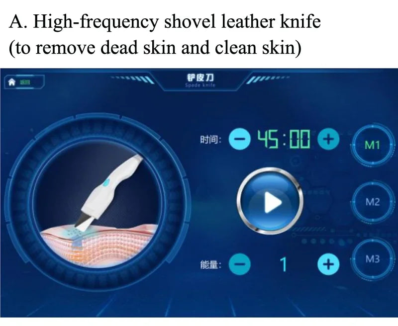 Smart Ice Blue Plus 7 in 1 Oxygen Hydro dermabrasion Bubble Machine Professional Face Hydra Machine rf Lifting ultrason machine