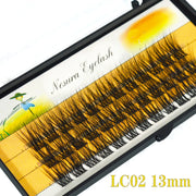 DIY Clusters Eyelash Extension, Dovetail, Segmented Lashes, 36 Volume, 3D Fluffy, Natural, Individual Bundles, LC02-7
