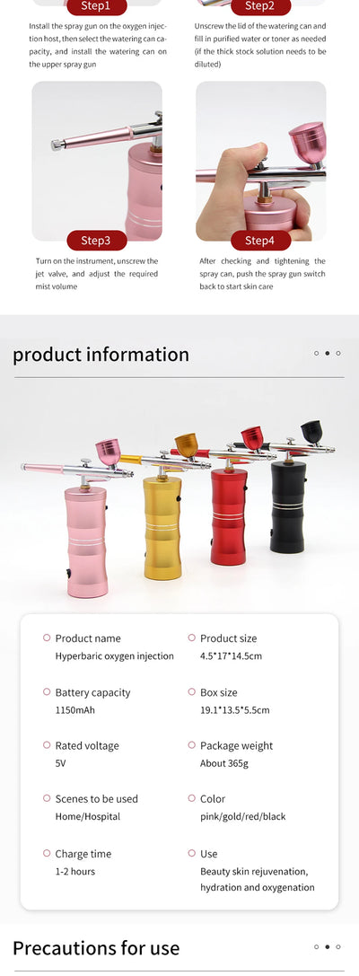 Professional Disinfectant Fogger Machine Airbrush Nail With Compressor For Nails Cake Tattoo Makeup Paint Air Spray Gun Oxygen I