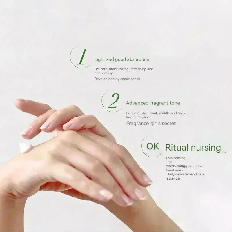 Moisturizing Hand Cream Gift Box Hand Care Essence Cream Prevent Drying And Cracking White Smell 8 Pieces Per Box Girl Gift