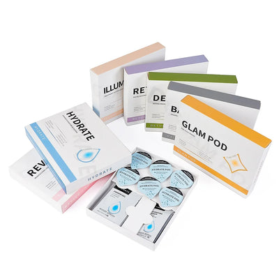 Foreverlily 5 pcs CO2 Pods Set For CO2 Bubble Pen Aqua Face Cleaning CO2 Capsule Gels Facial SPA Beauty Restart Kit Skin Care