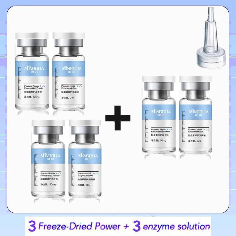 Polypeptide Placenta Freeze-dried Powder Essence Repair Facial Hydrating Nourishing Pore Shrinking Skin Rejuvenate Skin Care