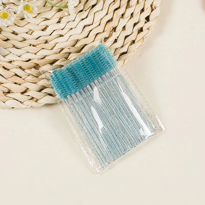 50Pcs Disposable Eyelash Wands Brush Comb Eye Lashes Extension Accessories Mascara Wand Makeup Professional Beauty Tool