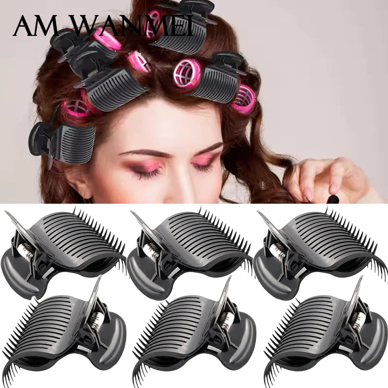 12pcs/set Hair Clip for Heatless Rollers Clip Hair Hot Curler Claw Clip Salon Insulation Clip Professional Hair Styling Tool