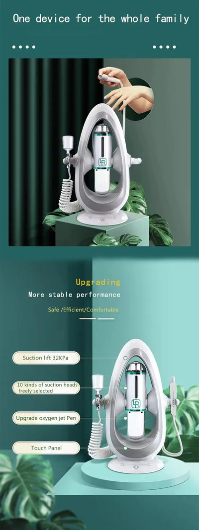 3 in 1 Blackhead Removal Facial Moisturizing Hydro Oxygen Spray Jet Peel Microdermabrasion Micro Bubble Machine