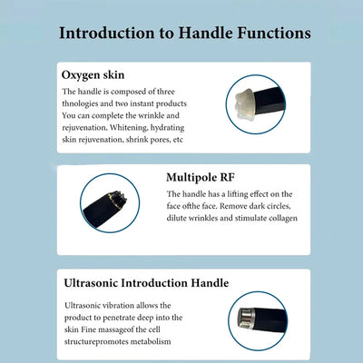 Professional CO2 Oxygen Facial Device Skincare Bubble Machine Hydro Dermabrasion 3 In 1 Facial Electric Massager Skin Cleansing