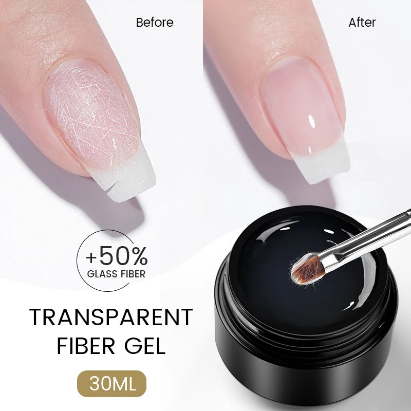 BORN PRETTY 15ml Nude White Non Stick Hand Solid Extension Nail Gel Polish Carving Flower Nail Art Building Constructed UV Gel