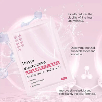 4PCS Pink Bio Collagen Gel Salmon Pdrn Face Mask Deep Hydrating Overnight Moisturizing Hydrogel Jelly Face Sheeets Balance Skin