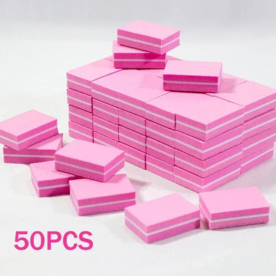 New 100-10Pc Mini Buffing Sanding Files Block Pedicure Care Nail Art Buffer Polish Manicure Pedicure Nail File Tools Nail Charm