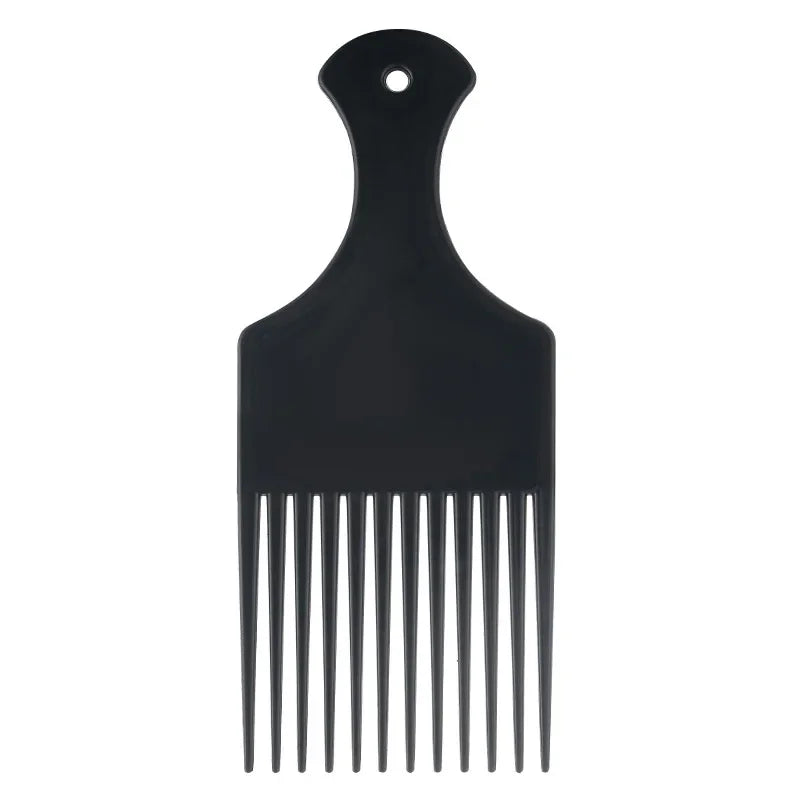1 Piece Wide Teeth Brush Pick Comb Fork Hairbrush Insert Hair Pick Comb Plastic Gear Comb For Curly Afro Hair Styling Tools