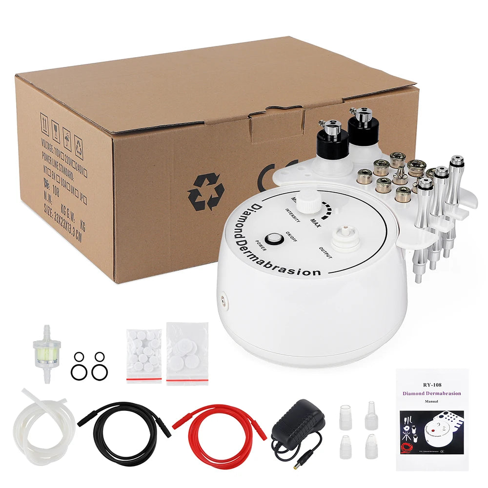 Foreverlily Diamond Microdermabrasion Dermabrasion Machine Water Spray Exfoliation Beauty Machine Wrinkle Face Peeling Machine