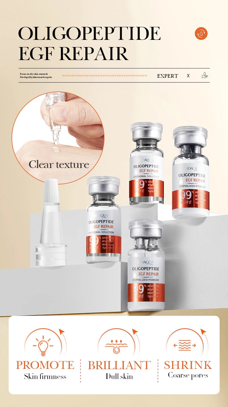 Face Serum Oligopeptide Freeze Dried Powder Nourish Tighten Skin Care Sensitive Repair Smooth Facial Essence Beauty