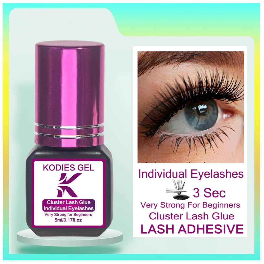 1PCS Sensitive Eye Lash Glue No Irritant 5ml Fast Dry Semi-Permanent Open Eye Eyelash Glue Extension Supplies Bonder Lash Primer
