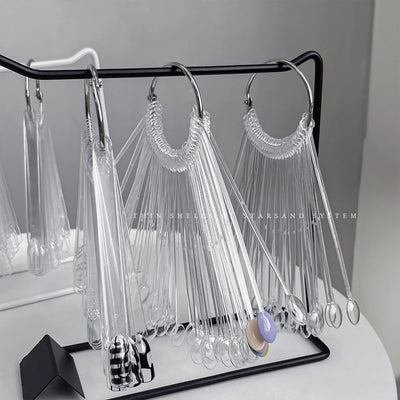 NEW Fan Shape Display False Nail Art Color Card Nail Art Tip Gel Polish Stand Template Sample Stand Nail Polish Practice Palette