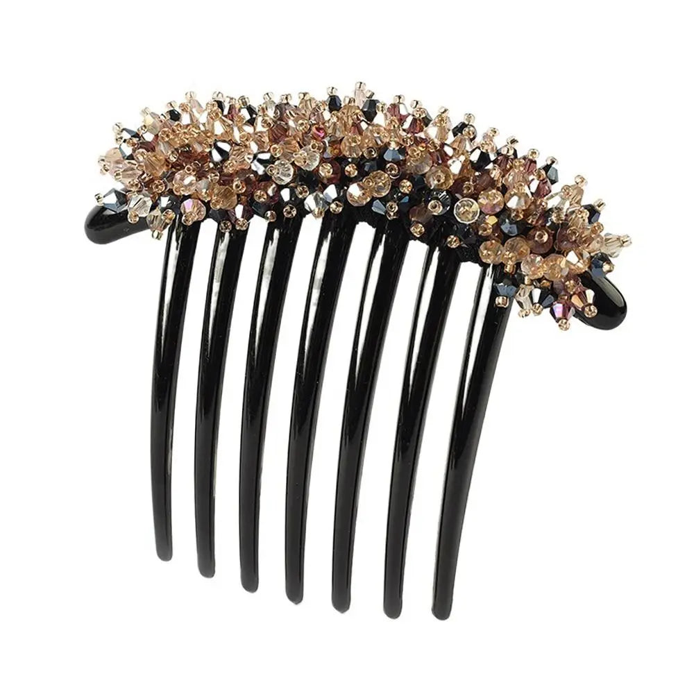 Women Hair Comb Rhinestone Crystal Hair Clips Hairpins Lady Bride Wedding Party Headdress Headwear Elegant Hair Accessories