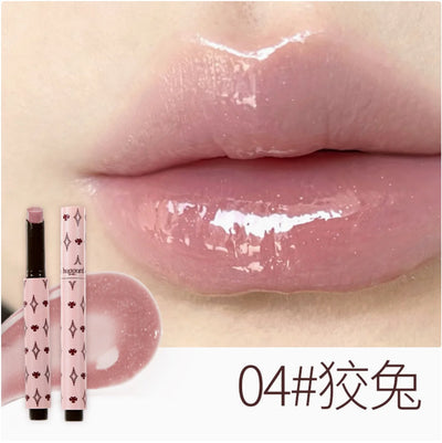 HAGGARD EmoMonster Collection Solid Lip Gloss Mirror Moisturizing and brightening Water Moisturizes lips Makeup