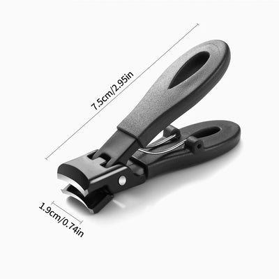 Portable Ultra Sharp Nail Clippers Stainless Steel Wide Jaw Opening Anti Splash Toe Fingernail Trimmers For Woman Man