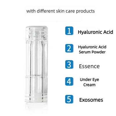 Nano Microneedling Pen Facial Skin Care Product Absorbs Device LED Light Photon Vibration Face Massager Mesogun Serum Applicator