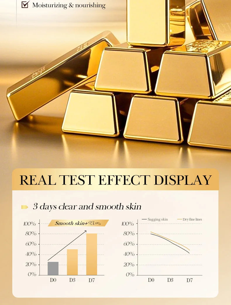 SADOER 24k Golden Collagen Facial Masks Anti Wrinkle Firming Moisturizing Anti-Aging Face Mask Beauty Facial Skin Care Products