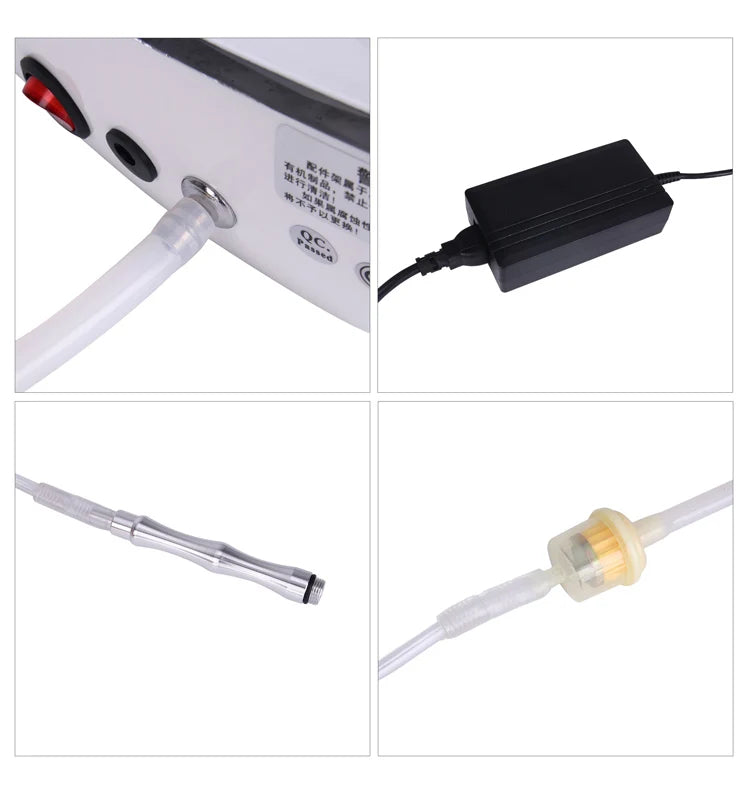 Professional Diamond Microdermabrasion Machine 65-68cmHg Suction 9 Tips Facial Exfoliation Skin Dermabrasion Machine