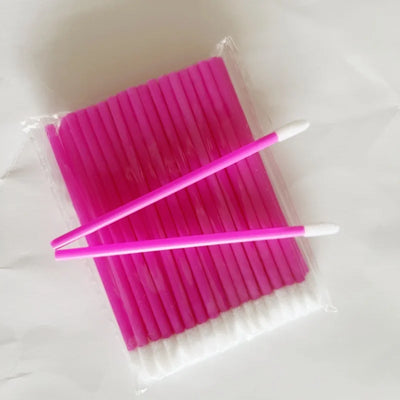 50pcs New Disposable Cosmetic Lip Brushes Lipstick Lip Glossy Wands Pen Cleaner Applicator Eyeshadow Gloss Makeup Brushes Tools