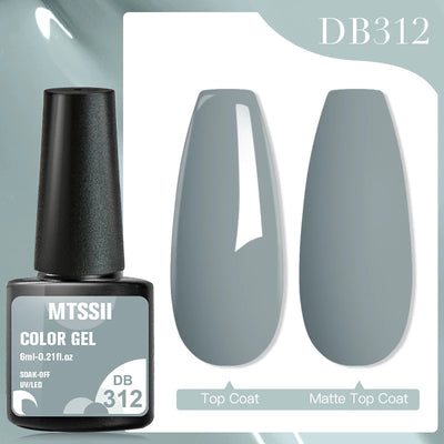 Mtssii 6ml Nail Gel Jelly Eggshell Gel Nail Polish Transparent Gel Soak Off Nail Art Gel UV LED Varnish