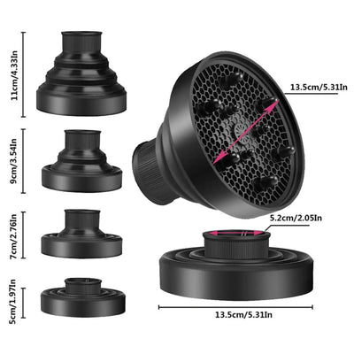 Salon Hair Diffuser Women Curly Hair Dryer Barber Foldable Blow Dryers Silicone Universal Diffuser Barbershop Tools