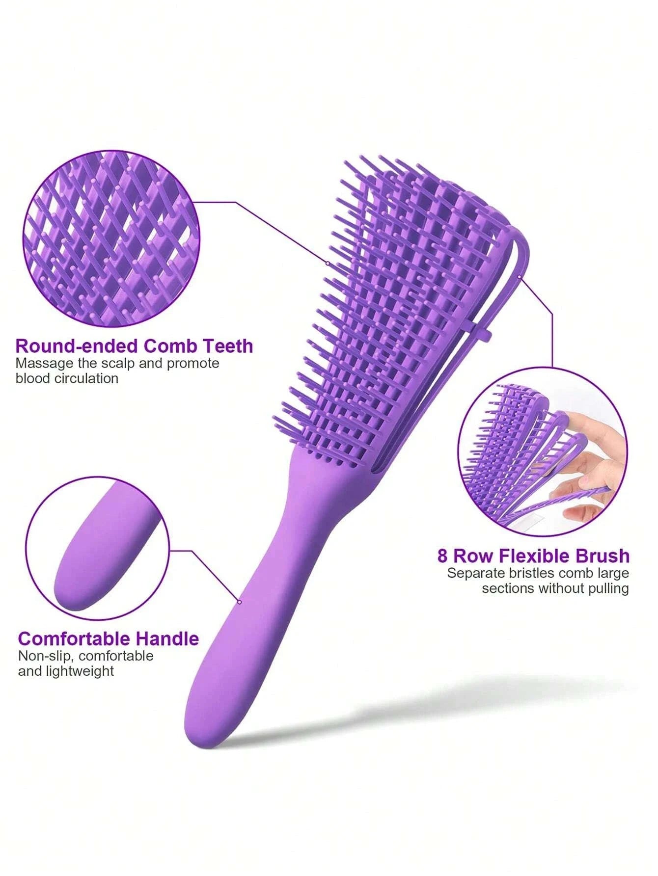 1pcs Octopus Hair Brush Detangling 8-claw Comb Scalp Massage Comb Anti-static Hollow Tangled Hairbrush Hair Styling Tools