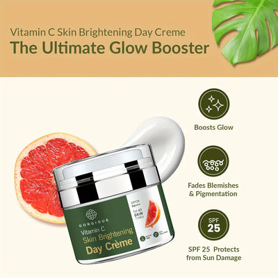Skin Brightening Day Cream Vitamin C Spf 25 Pa+++ Lightweight Silicon Chemica Free