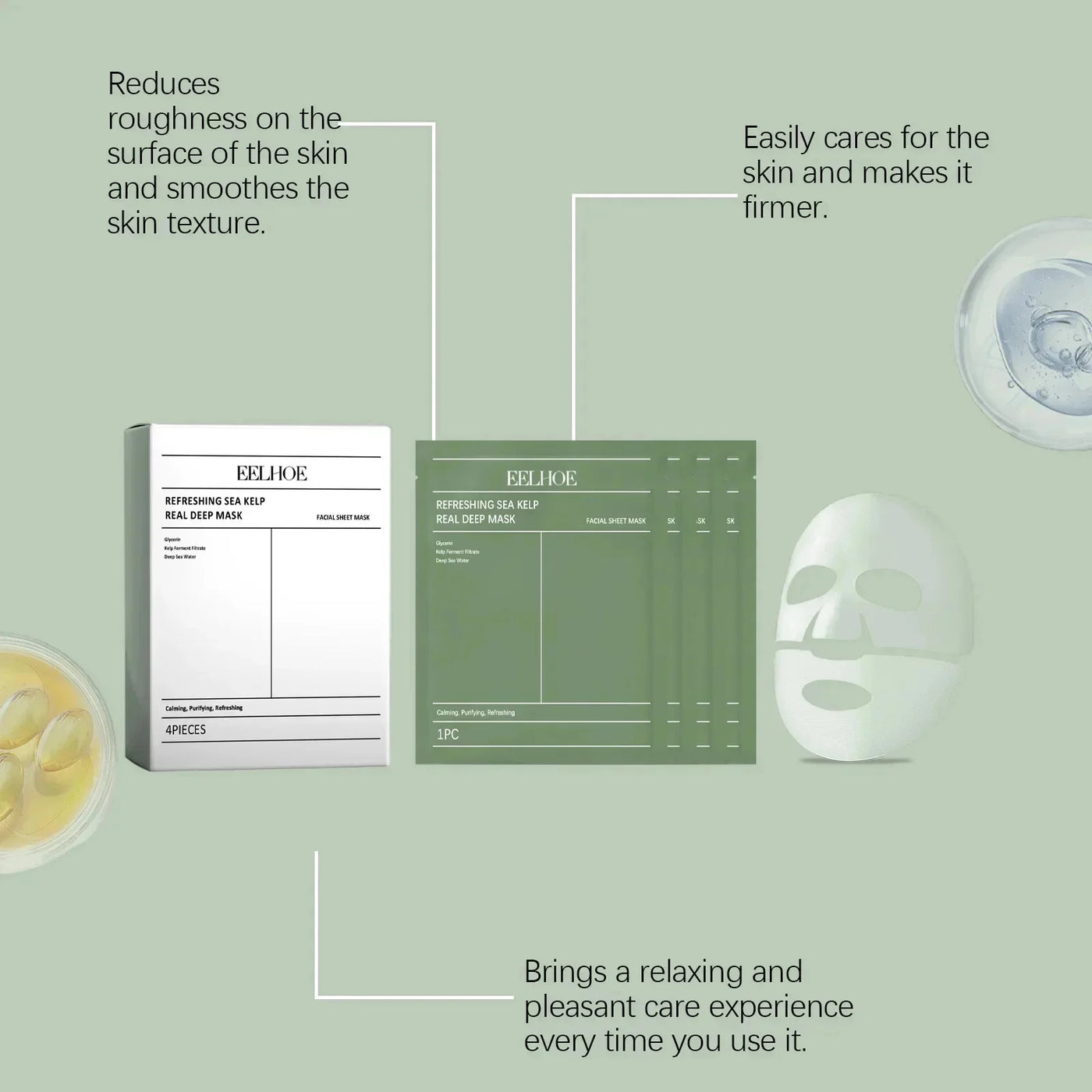 1/3/5/10PCS Bio Collagen Face Mask Anti Wrinkle Fade Face Fine Line Lift Firm Skin Anti-Aging Brighten SkinCare Korean Cosmetics