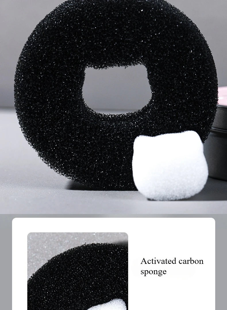 1 Piece Makeup Brush Cleaner Sponges Cosmetic Brush Drying Wash Eyeshadow Color Removal Portable Cleaning Case