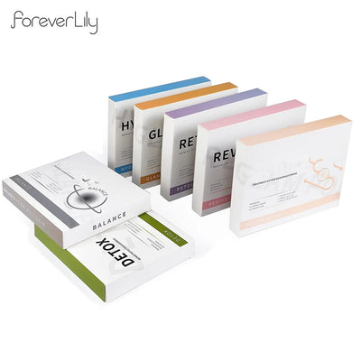 Foreverlily 5 pcs CO2 Pods Set For CO2 Bubble Pen Aqua Face Cleaning CO2 Capsule Gels Facial SPA Beauty Restart Kit Skin Care