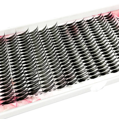 1box Manga Anime Spire Eyelashes Extension Feather Shape 0.07mm C/D Curl Mix 8-15mm/9-13mm Cashmere Premade Fan Eyelashes