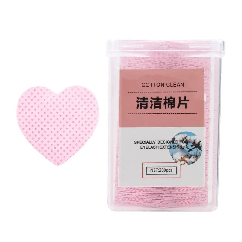 200 Pcs Glue Cotton Wipes Lint Free Pads Nail Polish Remove Wipes Cleaning Manicure Tool Gel Polish Removal Pad Paper Wipes