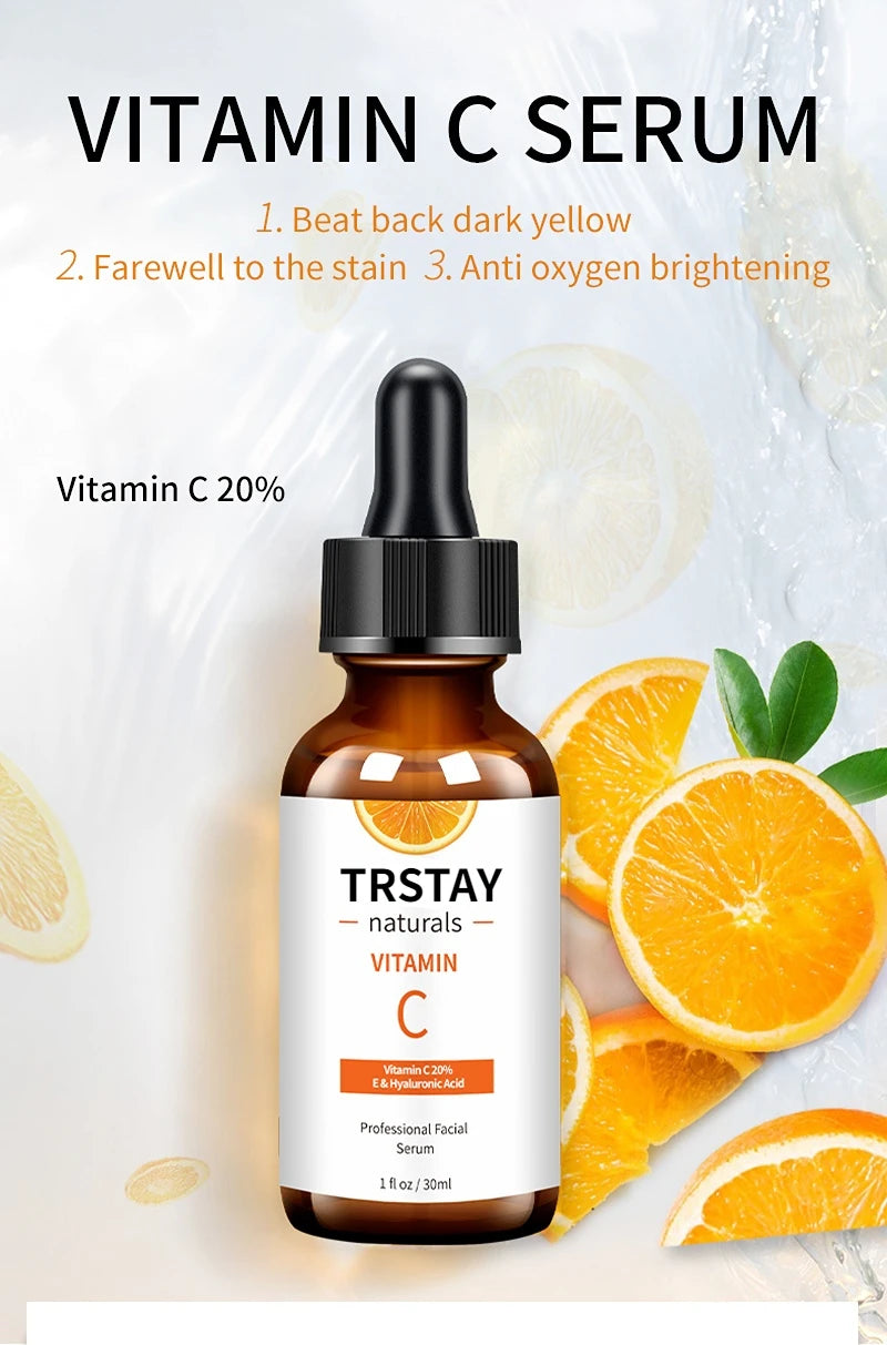 Natural Vitamin Serum Original Face Dark Spot Whitening Brighten Moisturizing VC Essence For Stretch Mark korean skin care