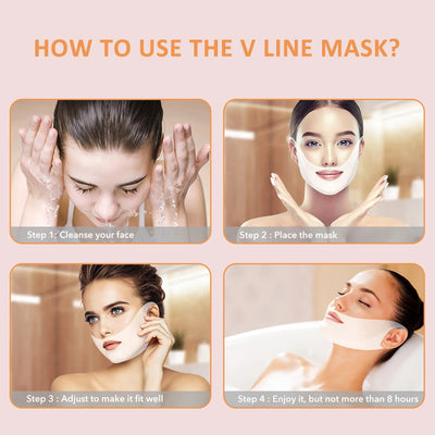 1/6/10pcs Lifting Facial Mask Face V Shape Hydrogel Thin Face-Lifting Slimming Mask Reduce Double Chin Face Massage