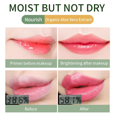 Temperature Change Aloe Vera Lip Balm Natural Lasting Moisturizing Anti-drying Lipstick Refreshing Non-sticky Lips Care Cosmetic