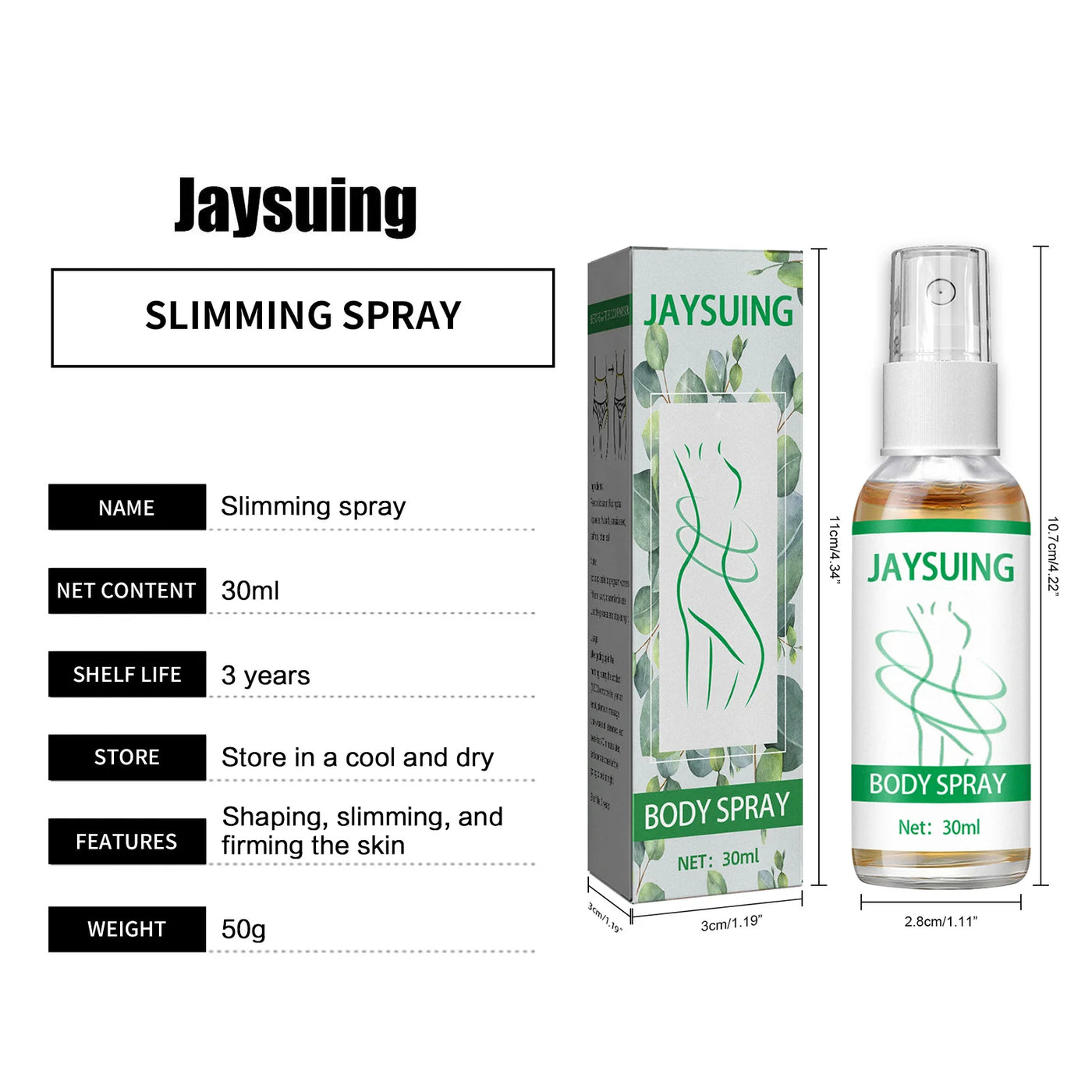 Fat Burning Spray Body Shaping Muscle Fast Belly Slimming Sculpting Tighten Eliminate Cellulite Skin Powerful Weight Loss Liquid