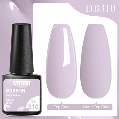 Mtssii 6ml Nail Gel Jelly Eggshell Gel Nail Polish Transparent Gel Soak Off Nail Art Gel UV LED Varnish