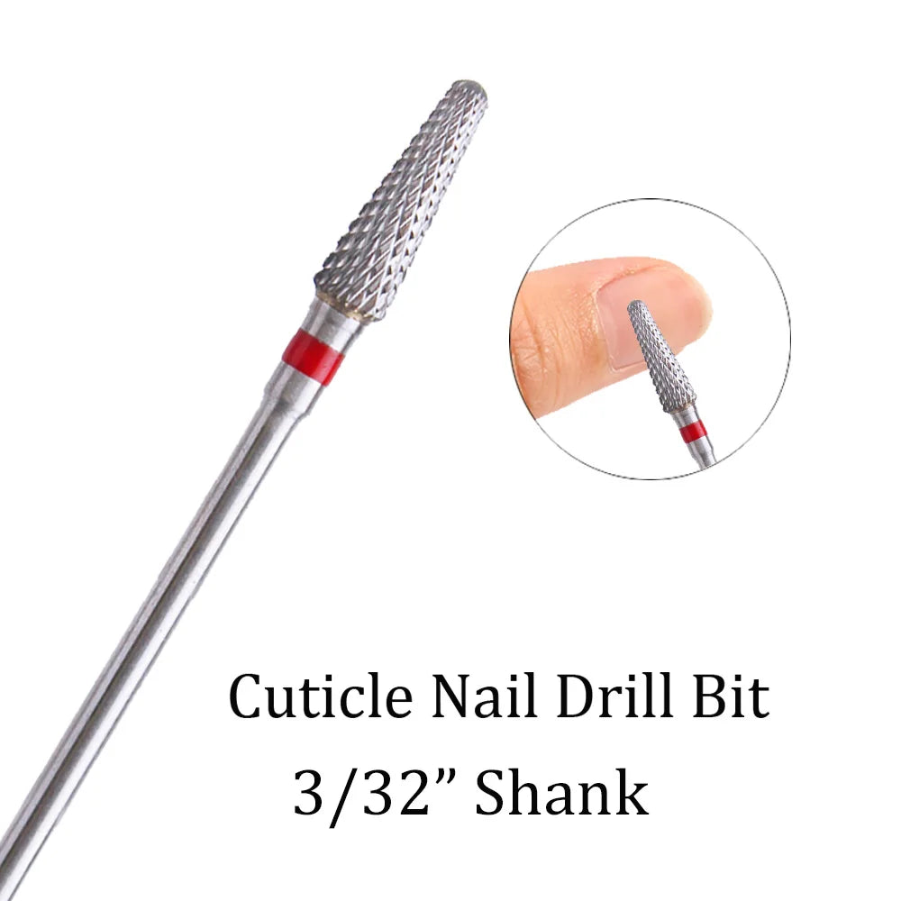 1pc Tungsten Carbide Nail Drill Bit Cutter For Manicure Machine Carbide Electric Nail Drill Milling Cutter For Nail Accessories