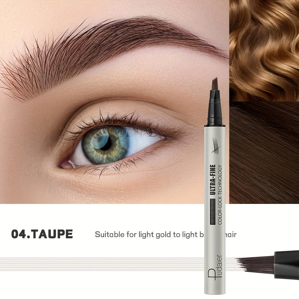 Waterproof Eyebrow Pencil - Quick Shape, Ultra-Fine Natural Look, Waterproof & Sweatproof, Lasting Makeup,  Eyebrow Setting