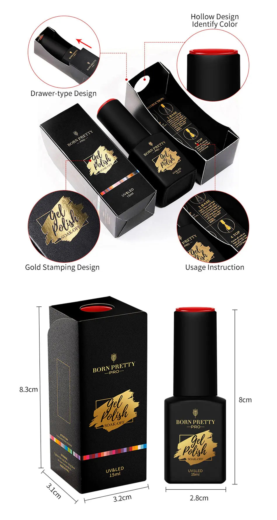 BORN PRETTY 15ML Milky Pink Rubber Base Gel Camouflage Color Coat Jelly White Nude Soak Off Nails Gels Varnish Self-leveling Gel